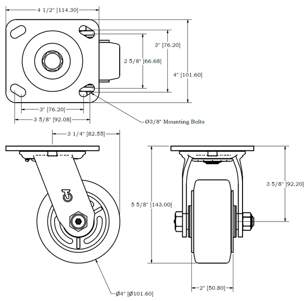 DLE 29/39 Series Casters