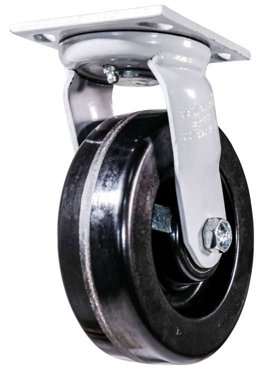 “Powder-coated heavy-duty dumpster wheel USA made”