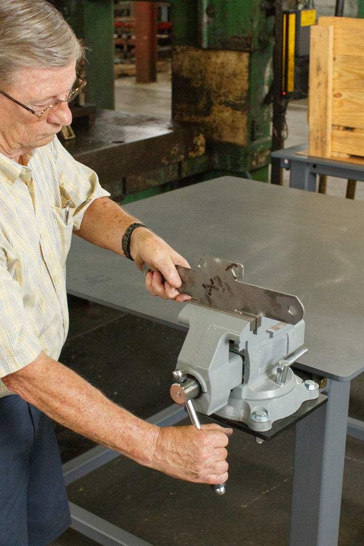 Overkill workbench used in aircraft maintenance and MRO facility, made in Rome Georgia USA