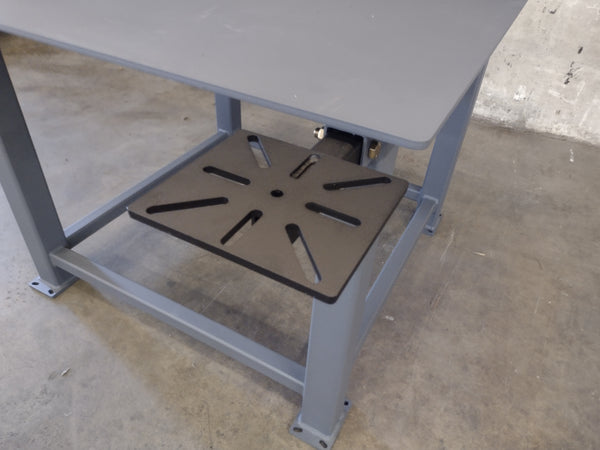 Fairbanks Overkill Table clamp and vise receiver system for shop use